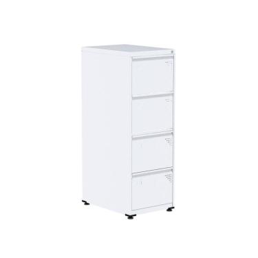 Imagem de Gaveteiro Arquivo de Aço 4 Gavetas OF04RPTCM Pandin Móveis Branco