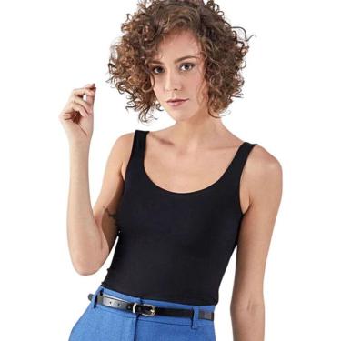 Imagem de Regata Com Bojo Disfarça Gordurinhas Liz 21888 Viscose Não M