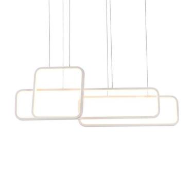 Imagem de Lustre Pendente Quality Recto LED Bivolt - Branco