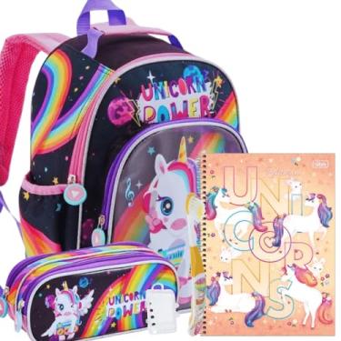 Imagem de Mochila Rodinha Escolar Infantil Gatinho Com Caderno