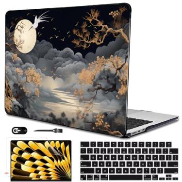 Imagem de LCMOCICO Capa para MacBook Air de 13,6 polegadas M4 A3240 A3113 M3 A2681 M2 2025 2024 2023 2022, capa rígida de plástico padrão para Mac Air 13 polegadas M4 M3 M2 Chip Touch ID, Tide Illustration 2