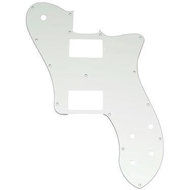 Imagem de Musiclily Pro 15 Furos Coberto HH Escudo para Guitarra México Fender 72 Tele Deluxe Style, 3 camadas Aged White