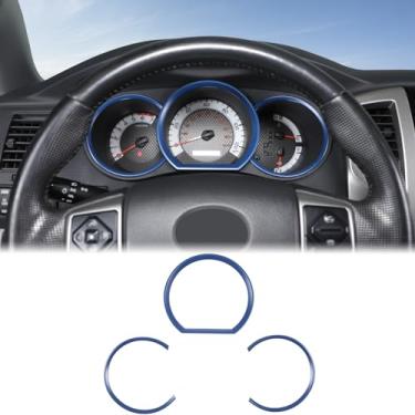 Imagem de Aunginsy Kit de acabamento de anel de painel de painel de console central compatível com Toyota Tacoma 2011-2014 Tacômetro de controle central capa de anel decorativo painel de instrumentos painel de