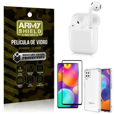 Imagem de Fone Bluetooth LY-122 Samsung M62 + Capinha Anti Impacto + Película 3D