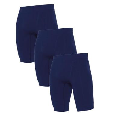 Imagem de 3 Bermudas Térmica Sport Esportiva Sem Costura Para Corrida Academia F