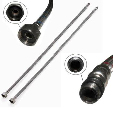 Imagem de Engate Rabicho Monocomando Par Mangueira Flexivel Misturador Agua Torn