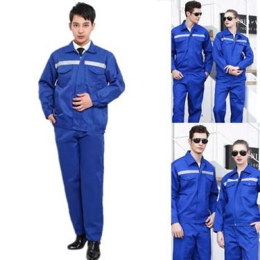 Imagem de Conjunto Uniforme Segurança do Trabalho EPI Profissional Obra Construç