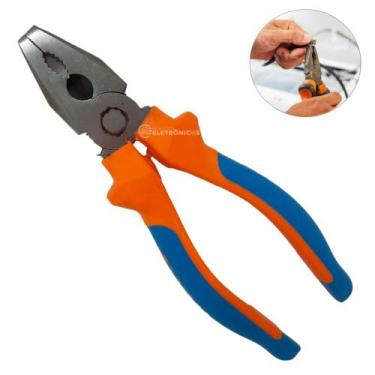 Imagem de Alicate Universal 6 Cabo Anatômico Emborrachado Para Trabalhos Em Gera