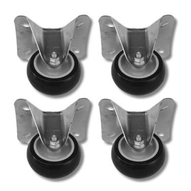 Imagem de Kit 4 Rodízios 312 BP com Placa Fixa Sem Trava para 60Kg - Schioppa