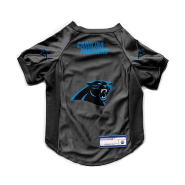 Imagem de Littlearth NFL Carolina Panthers Camiseta elástica para animais de estimação, cor do time, pequena
