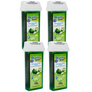 Imagem de 4 Cera Depilatória Rollon Extra Menta Depile Plus140g -Dor