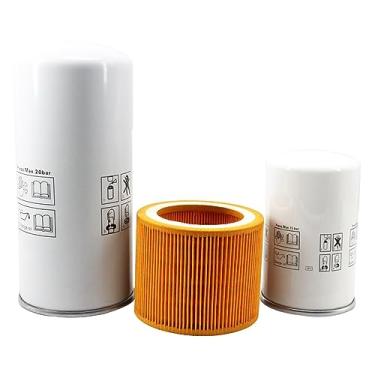 Imagem de 6221372850 Filtro de óleo 6211472550 Filtro de óleo 6211473950 Kit de filtro de ar compatível com compressor de ar