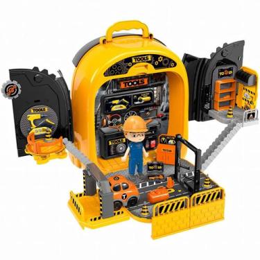 Imagem de Mochila De Ferramentas 2 em 1 Bancada E Oficina Diy Tool Dm Toys