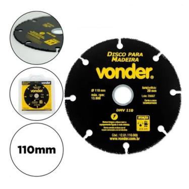 Imagem de Disco De Corte Para Madeira Piso Laminado Mdf 110mm Vonder