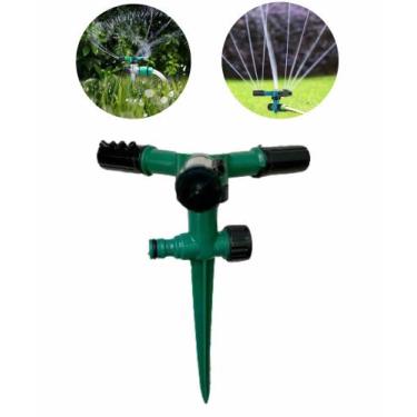 Imagem de Irrigador Aspersor Giratório 360º com Espeto Automático para Jardim - 