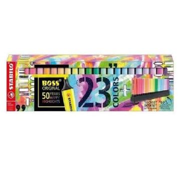 Imagem de Caneta Marca Texto Stabilo Boss - 23 Cores (Neon + Pastel)