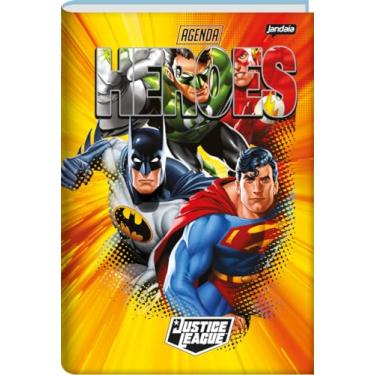Imagem de Agenda Permanente 134X200Mm 192Pgs Liga da Justiça Heroes Jandaia
