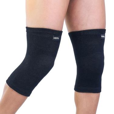 Imagem de Kestal Joelheira Elástica de compressão Esporte Preto, G