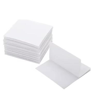 Imagem de Dupla Face com fecho de contato Adesiva para Fixação de Móveis, Tapetes, carpetes, quadros, molduras, Fixa Tela Mosquiteira, Artesanato, utensílios em geral e Ferramentas (Quadrado Branco 5cm, 10)