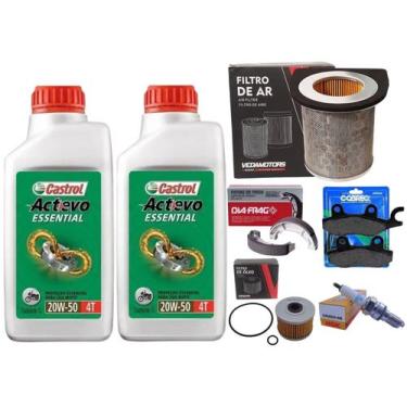 Imagem de Kit Revisão Cbx 250 Twister 01 Á 08 Filtros, Vela, Lona, Óleo - Vedamo