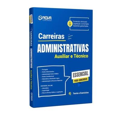 Imagem de Apostila Carreiras Administrativas - Auxiliar e Técnico - Nova Concurs