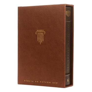 Imagem de Livro - Bíblia de Estudo ACF, Couro-soft marrom | Com comentários da K