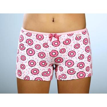 Imagem de Kit 8 Calcinhas Boxer Infantis -150- Fofinha, Estampadas, M