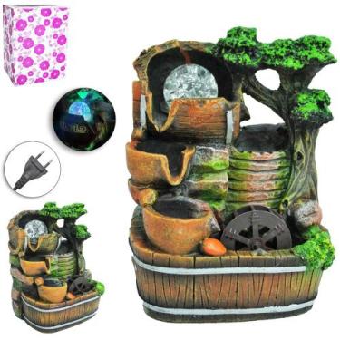 Imagem de Fonte De Agua Decorativa Globo Queda Bivolt 20x15x13cm - FU XING