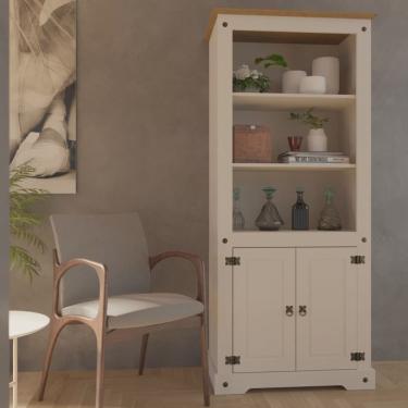 Imagem de Estante Alta 182x81cm 2 Portas Smile