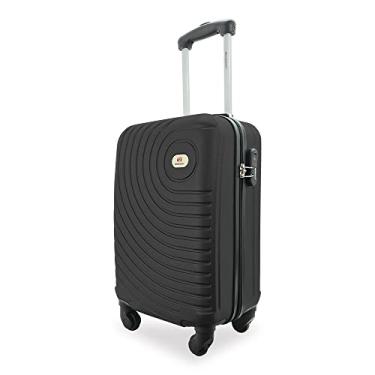 Imagem de Mala de Bordo de Viagem ABS 4 Rodas Bagagem de Mão até 10kg (Preto A7MB)