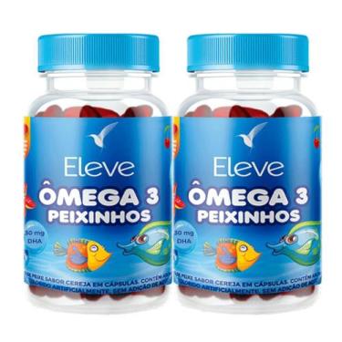 Imagem de Suplemento Ômega 3 Infantil 60 Dias Mastigáveis Cereja Eleve - Eleve L