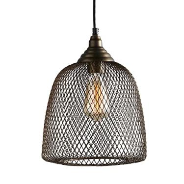 Imagem de 47th & Main Luminária pendente de gaiola de arame em malha Esporre, ferro
