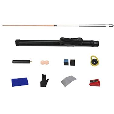 Imagem de KISOARTWQ Taça de bilhar Tacos de sinuca mesas de bilhar 1/2 tacos de sinuca divididos, bar ou casa unissex, 147 cm taco de sinuca de alto desempenho, lindamente pintado à mão, (cor: B2, tamanho