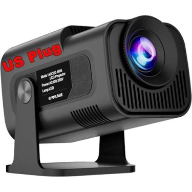 Imagem de Salange Projetor HY320 FHD 1080P Suporte 4K, 12,000 LUX, Android 11 WiFi 6 BT 5.2, Rotativo 180°, Auto Correccao Trapezoide, Mini Projetor Portatil para Celular/TV Stick/PC (US Plug)