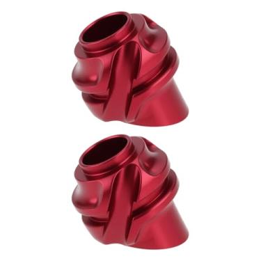 Imagem de SG Store 2 peças de polia de liga de alumínio composta de 37° para tiro com olho mágico para arco e flecha, vermelho