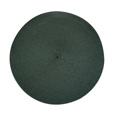 Imagem de Lugar Americano Redondo Fresno Espiral Verde Militar Sousplat PP 39cm 