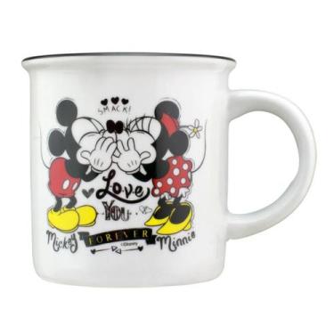 Imagem de Caneca Retrô Love Mickey e Minnie 300ml em Porcelana ST68748 - Ndi