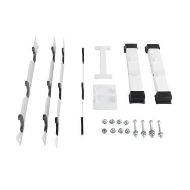 Imagem de Suporte para suporte de halteres premium de 3 camadas A SHOPE DUMBBELL SUPORTE Organizador Bracket para Equipamento de exercícios de ginástica em casa Aço preto de 45cm de altura