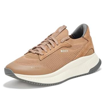 Imagem de BOSS Tênis de corrida masculino moderno com estrutura de malha, Asa de mariposa, 41