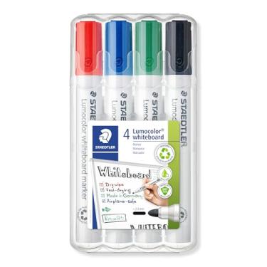 Imagem de Marcador de Quadro Branco, Staedtler, Lumocolor, 351 WP4 02, 4 Cores