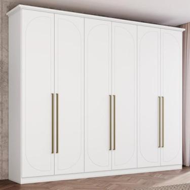 Imagem de Guarda Roupa Casal Nova York 6 Portas com Amortecimento 6 Gavetas com 