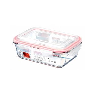 Imagem de Pote Vidro Hermética Marmita Tampa Silicone Grande