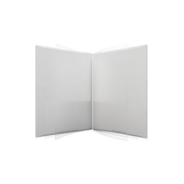 Imagem de Organizador de vários bolsos Nicky's®, pasta de 10 ou 14 páginas, à prova d'água, patenteado resistente a rasgos, plástico flexível, feito com orgulho nos EUA, substituto do fichário. (Branco