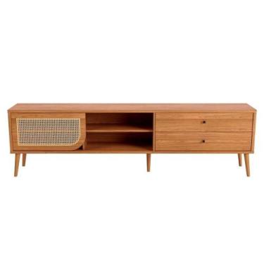 Imagem de Rack Nature TB311 Freijó com Palha Natural Sextavada 220 cm - 69374 - 