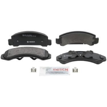 Imagem de Bosch BP205 QuietCast Conjunto de pastilhas de freio de disco semimetálico premium para Ford: Aerostar 1986-97, Bronco II 1984-90, Explorador 1991-94, Ranger 1983-94; Mazda: 1994 B2300/B3000/B4000, 1991-94 Navajo; Frente