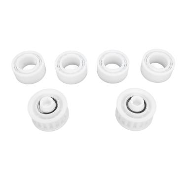 Imagem de Pissente Rodas Guia de Limpeza da Piscina Peças de Reposição 4 Pacote Com 2 Engrenagens de Polia para Golfinho Robótico Piscina Mais Acessórios Abs Material Abs Material Durável