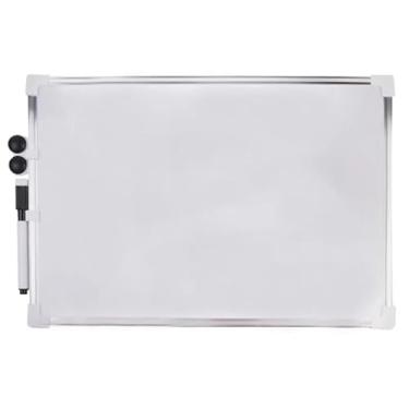 Imagem de Lousa Quadro Branco Magnético Moldura Alumínio Com Caneta Apagador E Imã Para Recados 35x50
