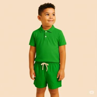 Imagem de Bermuda Infantil Masculina de Linho com Cordão Conforto Ideal para Pas