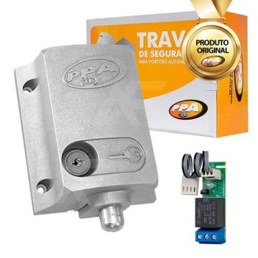 Imagem de Trava de Segurança Eletromagnética Universal PPA C/ Módulo Temporizado