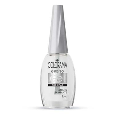 Imagem de Esmalte Top Coat Colorama Salva Unhas Efeito Gel Brilho Diamante 8ml